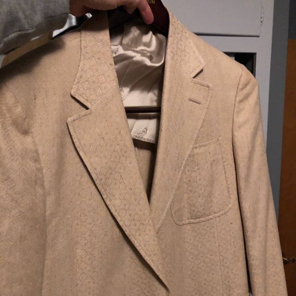Versace sport coat tan